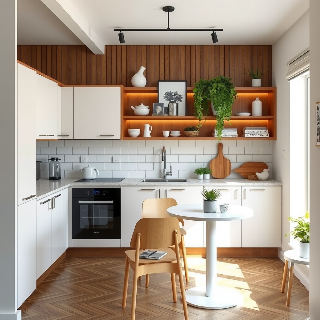 Kako urediti malu kuhinju s modernim namještajem